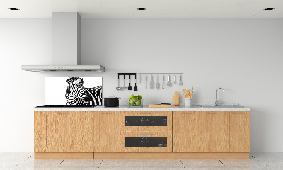 Panel do kuchyně Zebra ve sněhu