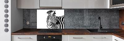 Panel do kuchyně Zebra ve sněhu