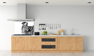 Panel do kuchyně Zebra ve sněhu