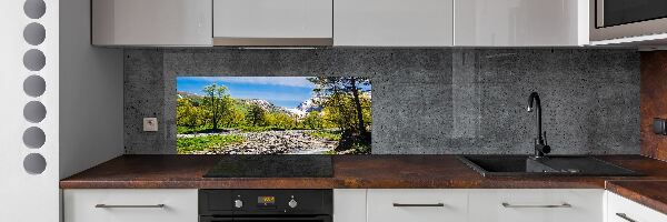 Panel do kuchyně Řeka v horách