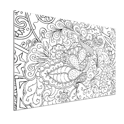 Skleněný panel do kuchynské linky Ornamenty