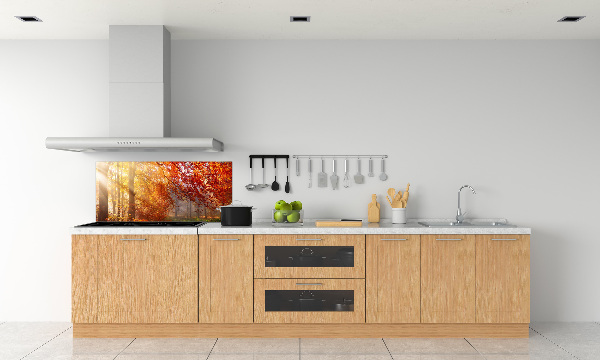 Dekorační panel sklo Podzimní les