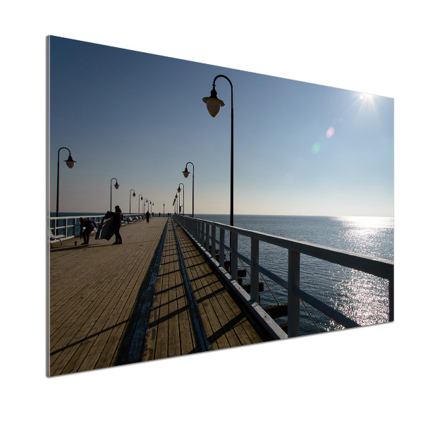 Dekorační panel sklo Molo Gdyně