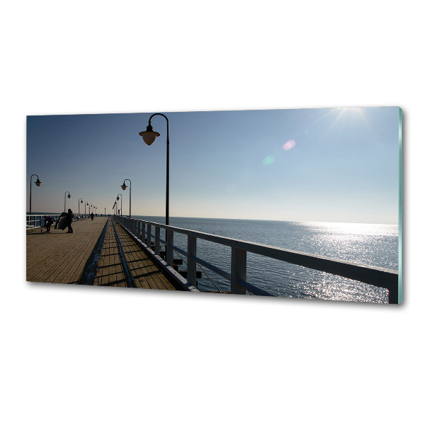 Dekorační panel sklo Molo Gdyně