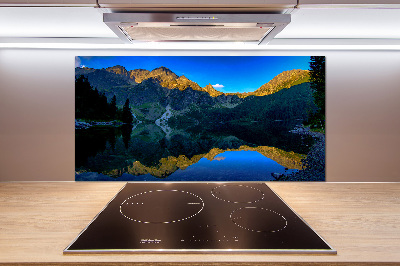 Skleněný panel do kuchyně Tatry