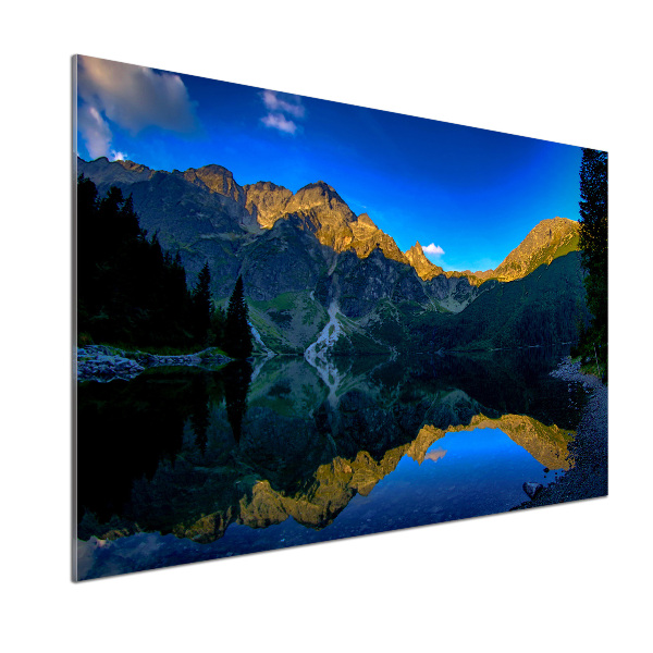 Skleněný panel do kuchyně Tatry