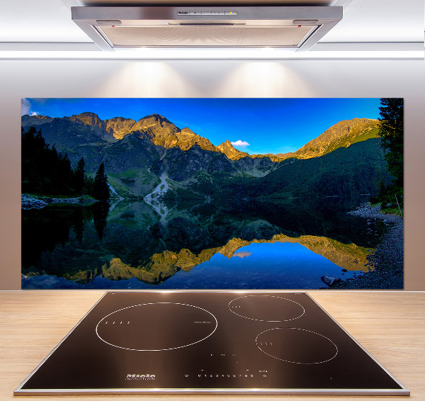 Skleněný panel do kuchyně Tatry