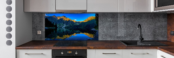 Skleněný panel do kuchyně Tatry
