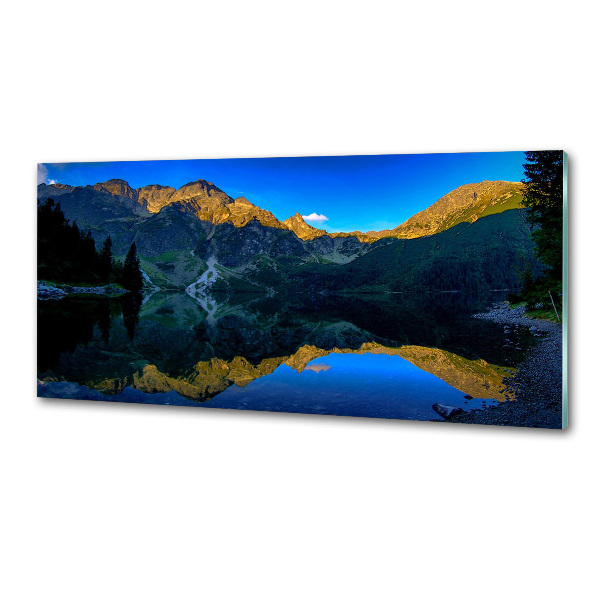 Skleněný panel do kuchyně Tatry