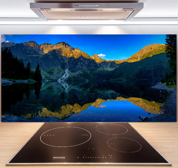 Skleněný panel do kuchyně Tatry