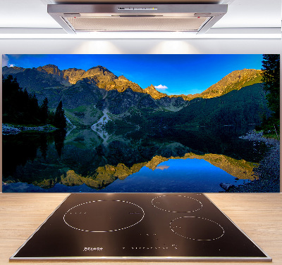 Skleněný panel do kuchyně Tatry