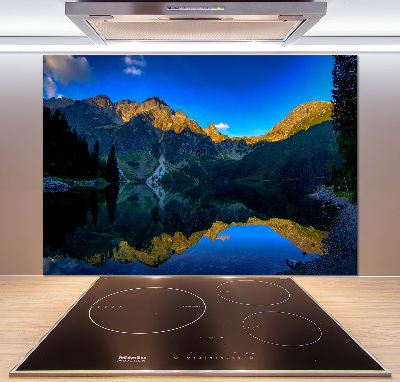 Skleněný panel do kuchyně Tatry