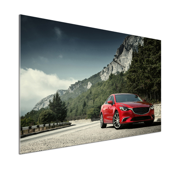Panel do kuchyně Auto v horách