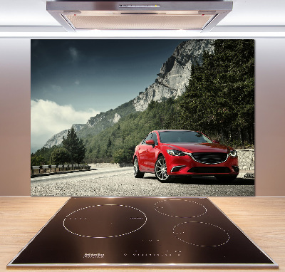 Panel do kuchyně Auto v horách