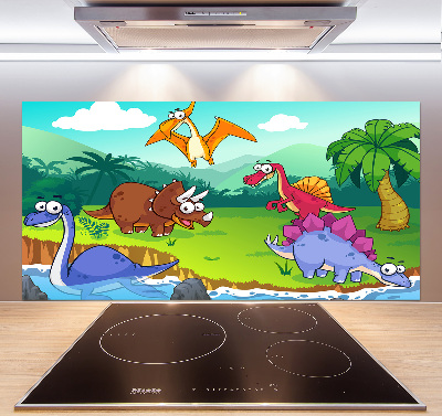 Skleněný panel do kuchynské linky Diamanty