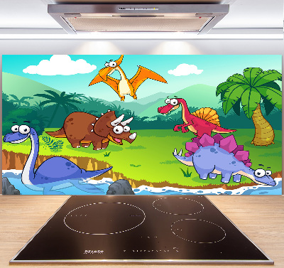 Skleněný panel do kuchynské linky Diamanty