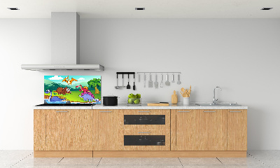 Skleněný panel do kuchynské linky Diamanty