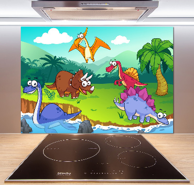 Skleněný panel do kuchynské linky Diamanty