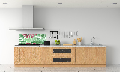 Skleněný panel do kuchynské linky Monstera