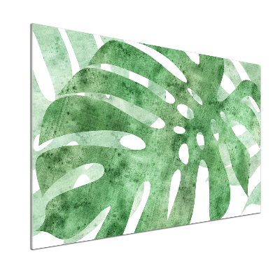 Skleněný panel do kuchynské linky Monstera