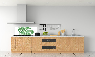 Skleněný panel do kuchynské linky Monstera