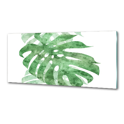 Skleněný panel do kuchynské linky Monstera