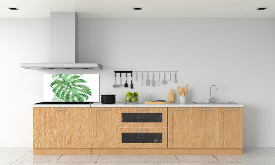 Skleněný panel do kuchynské linky Monstera