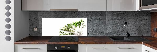 Skleněný panel do kuchyně Byliny