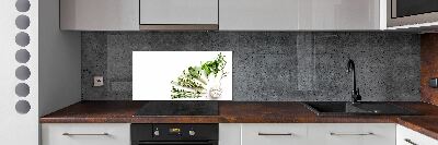 Skleněný panel do kuchyně Byliny