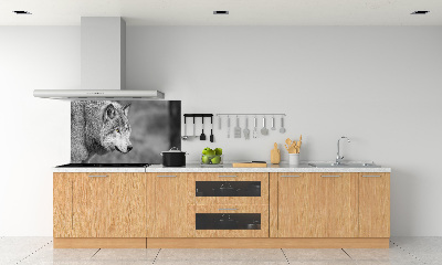 Dekorační panel sklo Šedý vlk