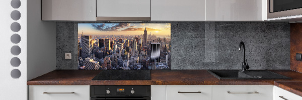 Panel lacobel New York ptačí pohled