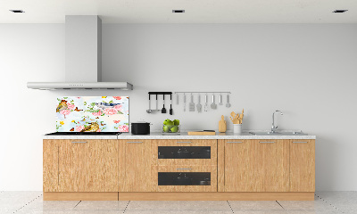 Dekorační panel sklo Tráci a růže