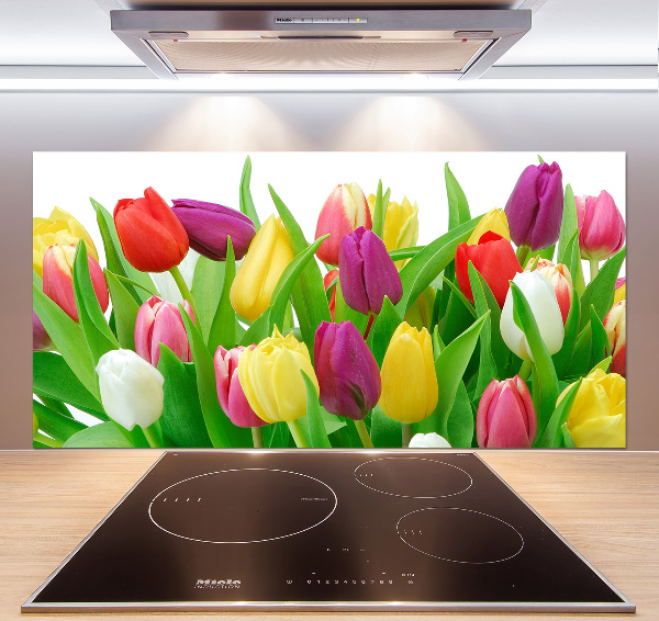 Panel do kuchyně Barevné tulipány