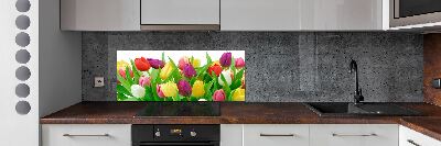 Panel do kuchyně Barevné tulipány