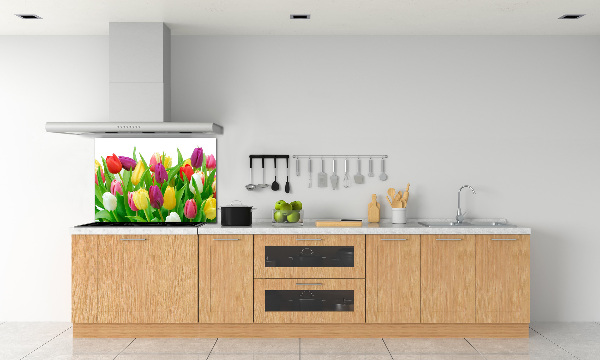 Panel do kuchyně Barevné tulipány