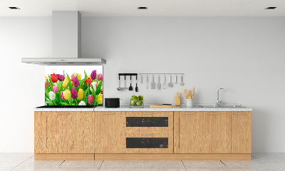 Panel do kuchyně Barevné tulipány