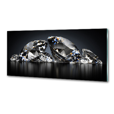 Skleněný panel do kuchynské linky Diamanty