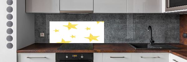 Panel do kuchyně Žluté hvězdy