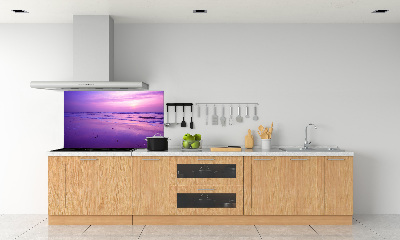 Panel lacobel Západ slunce moře
