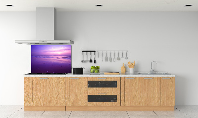 Panel lacobel Západ slunce moře