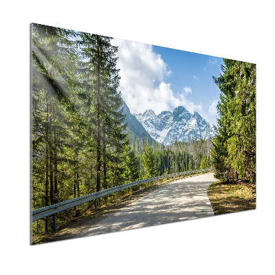 Dekorační panel sklo Cesta Tatry