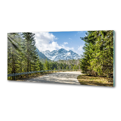 Dekorační panel sklo Cesta Tatry