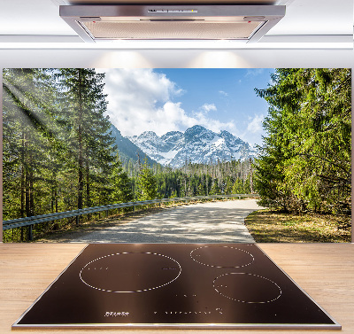 Dekorační panel sklo Cesta Tatry