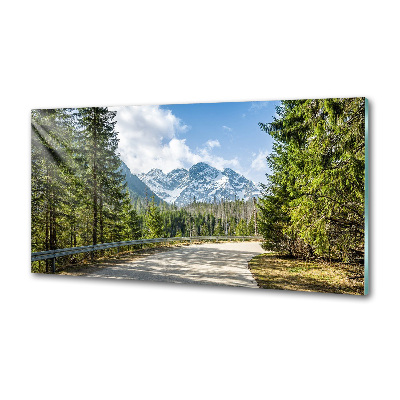 Dekorační panel sklo Cesta Tatry