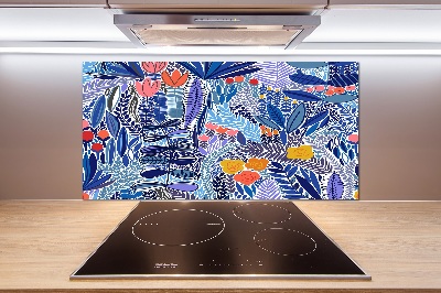Panel do kuchyně Květinový vzor