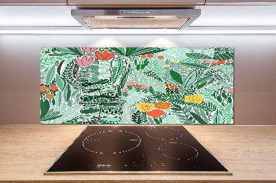 Panel do kuchyně Květinový vzor