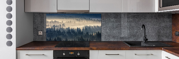 Panel do kuchyně Mlha nad lesem