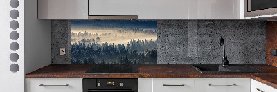 Panel do kuchyně Mlha nad lesem