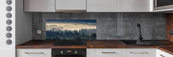 Panel do kuchyně Mlha nad lesem