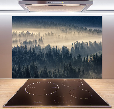 Panel do kuchyně Mlha nad lesem